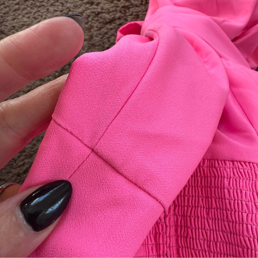 Lilly Pulitzer Eppley Neon Pink Jumpsuit Barbie Sleeveless Size XS 00 $228 - Picture 8 of 15